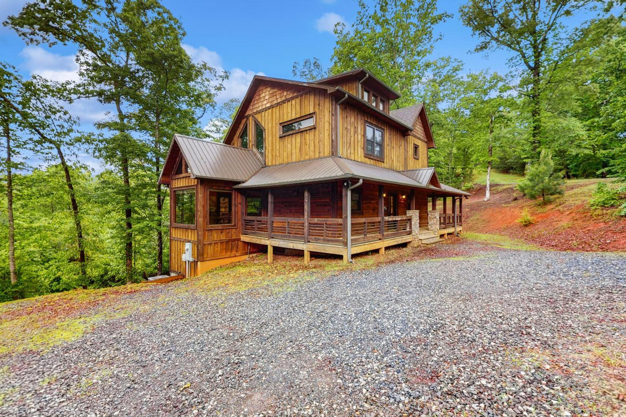 Whispering Woods Villa Блу Ридж Екстериор снимка